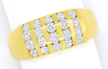 Foto 1 - Designer-Diamantbandring mit 0,93ct Brillanten Gelbgold, Q1870