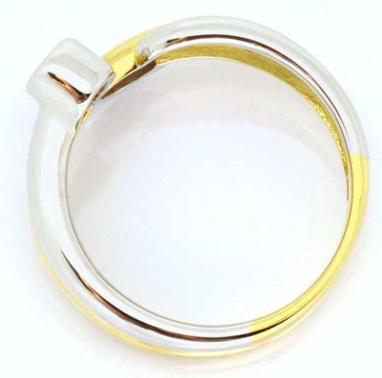 Foto 3 - Brillant-Diamant-Ring Top Design 14K Bicolor 0,08 Carat, S3925
