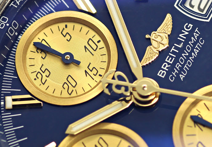 Foto 3 - Breitling Chronomat Herren Uhr Stahl-Gold mit Pilotband, U2510
